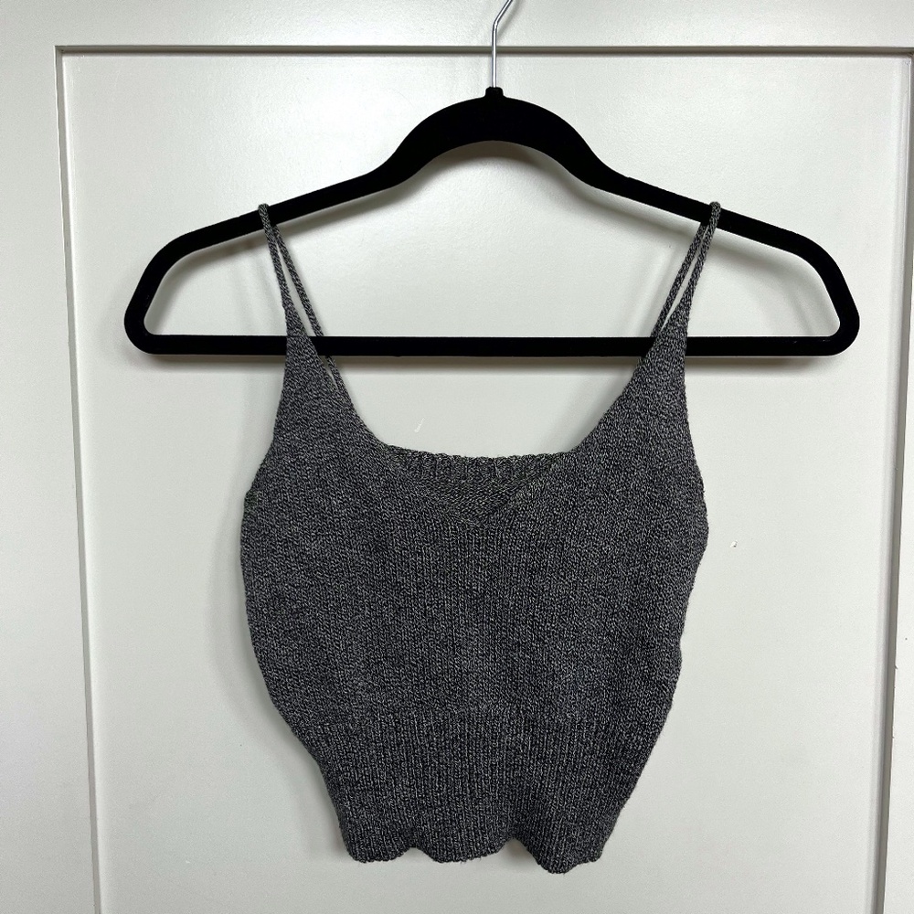 Grey Knit Tank Top